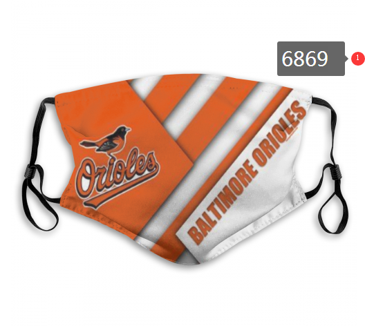 2020 MLB Baltimore Orioles Dust mask with filter